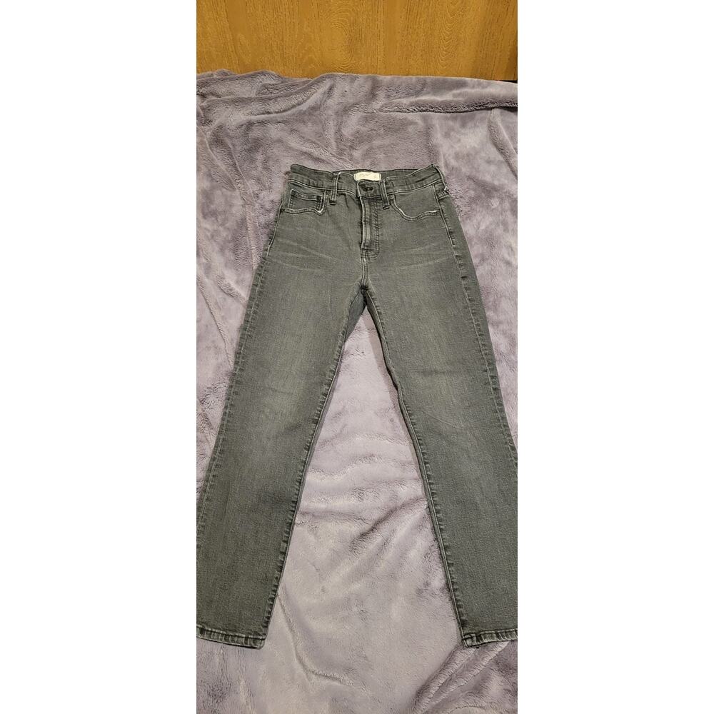 Madewell Jeans Womens 25 Black Perfect Vintage Crop High Rise Straight Leg Denim